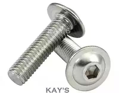 £2.53 • Buy M8 (8mmØ) FLANGED BUTTON HEAD SCREWS ALLEN SOCKET BOLTS A2 STAINLESS STEEL KAY'S
