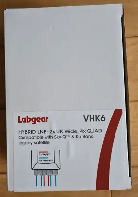 Labgear VHK6 LNB Hybrid LNB - 2x UK Wide 4x QUAD. Compatible With Sky-Q New • £20