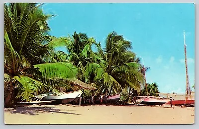 Kwajalein Marshall Islands Marshallese Outriggers Postcard UNPOSTED Vintage • $6.70