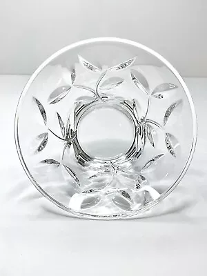 CC Zecchin Murano Art Glass Bowl Trinket Dish Clear Floral Leaf Tree Of Life • $23.99