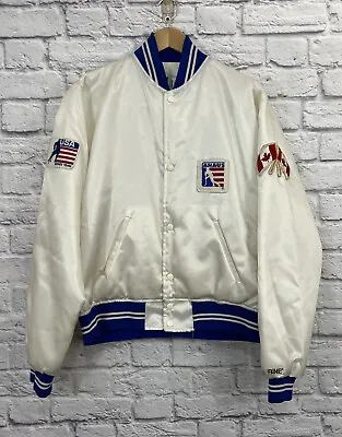 Bike Athletic Co. Men’s Vintage White Embroidered St. Louis Hockey Jacket Size L • $75
