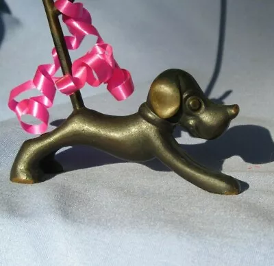 Richard Rohac Bronze Austria Art Deco Ring Holder Paperweight Cartoon Dog • $595