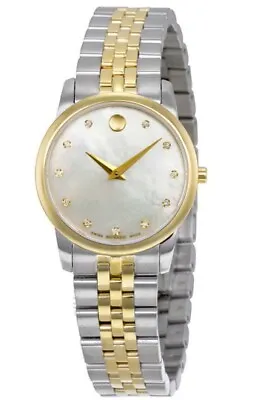 MOVADO Safiro Mother Of Pearl Dial Diamond Ladies Watch No. 0606900 Retail $1295 • $499