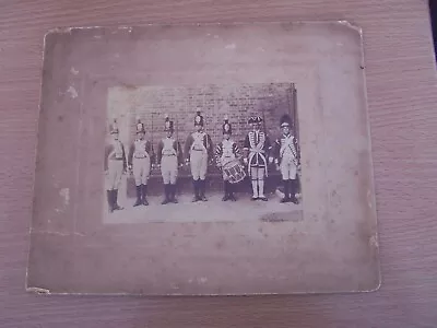 Original Military Photo On Board Soldiers In Uniform Drummer Soldier With Drum • $12.43