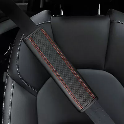 $8.79 • Buy Auto Car Seat Belt Cover Shoulder Strap Pad Protector Car Accessories Black&Red
