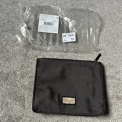 £17.50 • Buy Brand New Gucci Beauty Makeup Bag, Make Up Pouch Clutch Soft Slate Grey Colour