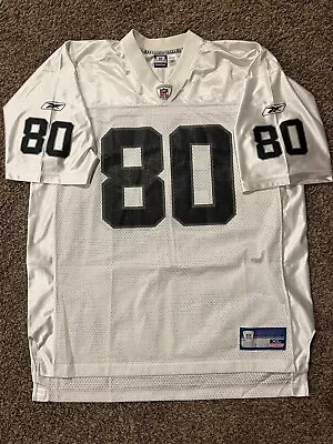 Jerry Rice Oakland Raiders #80 NFL Reebok Replica On Field White Jersey Mens XL • $34.99