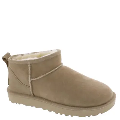 Women's Shoes UGG CLASSIC ULTRA MINI Sheepskin Ankle Boots 1116109 SAND • $139