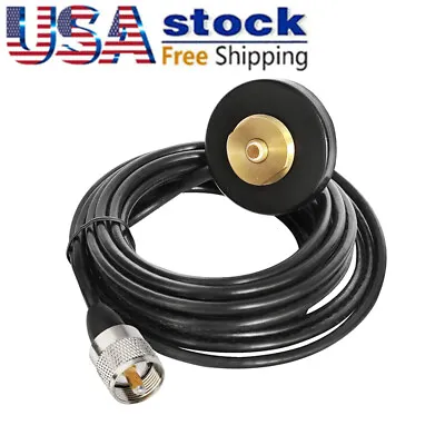 NMO Mount Magnetic Base PL259 Plug W/H RG-58 Cable For Mobile Radio • $16.90