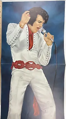 Elvis Presley Concert Poster Early 1970's All Star Shows 28.5 X 10.7  • $38