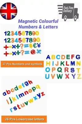 Magnetic Letters Numbers Alphabet ABC 123 Fridge Magnets Educational Preschool • £4.99