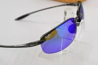 Maui Jim Sunglasses Ho'okipa MJ-407-11 Gray Frames With Blue Lenses • $109