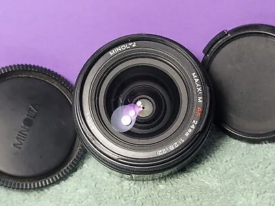 Minolta AF 24mm 1:2.8 Auto Focus AF Lens For Minolta Sony Alpha  DSLR #55101436 • $95