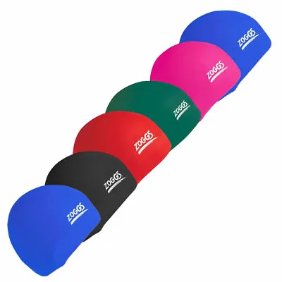 Zoggs Silicone Swim Cap Adult Unisex Easy Stretch Swimming Hat Pool Ladies Mens • £6.97