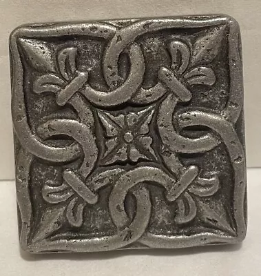 Metal Pewter Resin Deco Insert Accent Wall Tile Box Of 20 Pieces Made In Turkey • $44