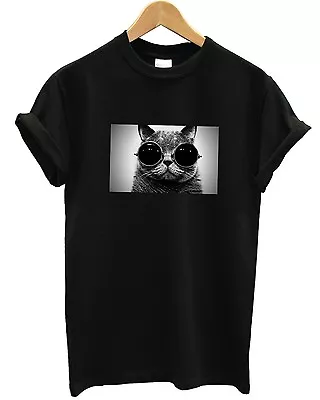 £9.95 • Buy Hipster Cat T Shirt Tumblr Cat Feline Meow Hipster Urban Fresh Indie Men Women