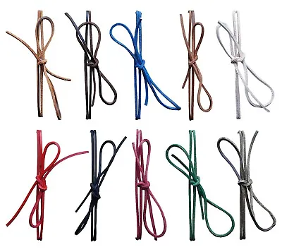 CHEX Laces Square Shoe Boot Trainer 3 Mm Leather Blue Browns Black Red Pink 2023 • £3.49