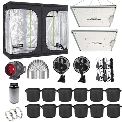 £435 • Buy Complete LED Grow Tent Kit 240x120x200cm EQ1000 LED Light 