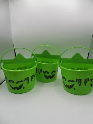 2022 McDonalds Halloween Happy Meal Boo Bucket McGoblin Green Witch Pail X3 • $22