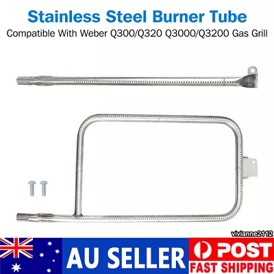 Stainless Steel Burner Tube - For Weber Q300/Q320 Q3000/Q3200Gas Grill • $34.99