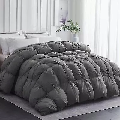 Luxurious All Season Goose Down Comforter King Size Duvet Insert 100% Cotton • $105.99