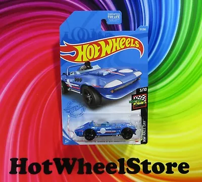 2021  Hot Wheels  Blue  CORVETTE GRAND SPORT ROADSTER   Card #37   HW65-120920 • $2.95