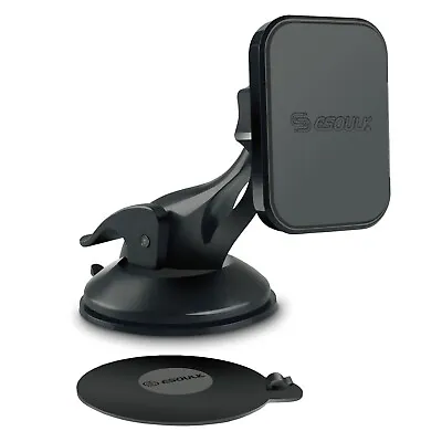 Esoulk Magnetic Car Mount Black Dashboard Holder With Adhesive Pad • $9.95