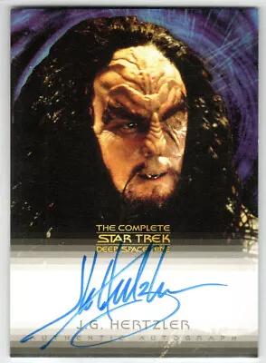 The Complete Star Trek Deep Space Nine A17 J G Hertzler As Gen. Martok Autograph • $49.99