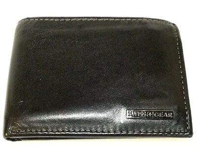 WENGER SWISS GEAR WALLET Black Bi-Fold ID Credit Card Cash Money Holder • $34.99