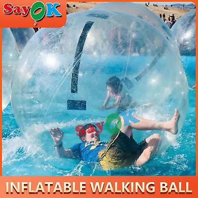 2M Water Walking Roll Ball Ball Inflatable Zorb Ball Soccer Bubble PVC Air Pump • £69.59