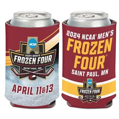 2024 Frozen Four Saint Paul Logo 12oz Double Sided Koozie New In Package • $9.95