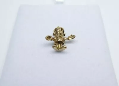 £145 • Buy 9ct Gold Charm Dusty Bin Yellow Gold Dangle Traditional Gift Box E