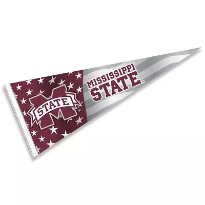 Mississippi State Bulldogs Nation USA Stars And Stripes Pennant Full Size • $14.95