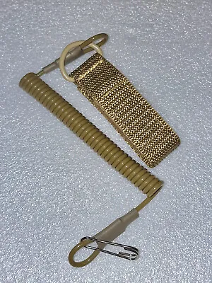 Metal Detecting Heavy Duty Military Coiled Lanyard For Pinpoint Probes & Trowels • £8.99