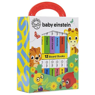 Baby Einstein My First Library 12 Board Books  Ages 0-5 Boardbook By PI Kids • $32.82