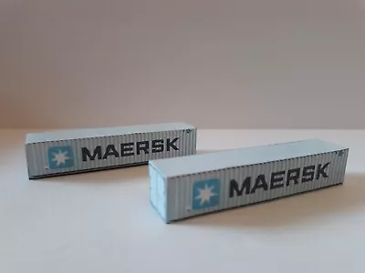 N Scale Shipping Containers  2  MAERSK 40' • $9.95