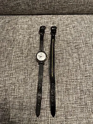 Women’s Double Leather Strap Watch • £9.80
