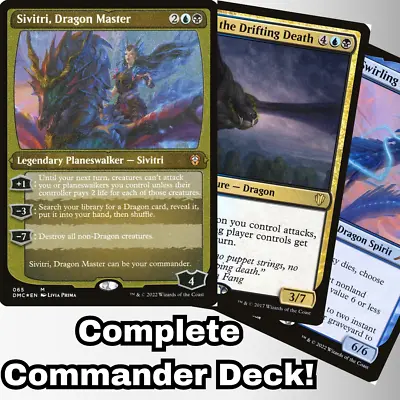 MTG Commander EDH Deck Sivitri Dragon Master 100 Magic Cards Custom Dragon Deck • $75.59