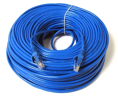 200ft 200 Ft Rj45 Cat6 Cat 6 High Speed Ethernet Lan Network Blue Patch Cable • $13.99