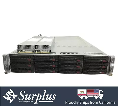 Supermicro Server 6029TP-HTR 2U 4 Node 12 Bay LFF 8x LGA 3647 DDR4 8x 10G SFP+ • $1099