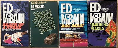 Lot Of4 Ed McBain: Death Of Nurse~Big Man~Vanishing Ladies~Where Theres Smoke~PB • $15.99