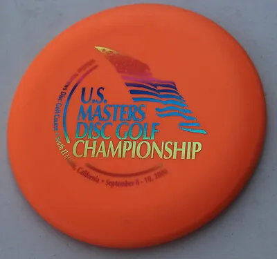 Vintage Rare Orange US Masters Disc Golf Championship Disc California Sept 2000 • $75