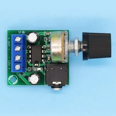 LM386 Audio Amplifier Board Mono 3.5mm DC 3-12V 10W Volume Control -UK • £4.90
