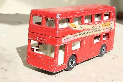 MATCHBOX 17 LONDONER DOUBLE DECK BUS   Good Condition 1970s • £1