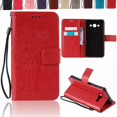 Leather Flip Wallet Phone Case Cover For Samsung Galaxy J7 J5 J3 2017 2016 2015 • $16.67