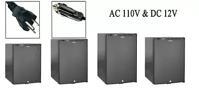 $358 • Buy AC110V/DC12V Compact RV Trailer Refrigerator Silent Truck Camper Fridge 2 Way