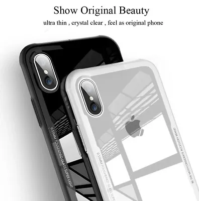 Black White Clear Phone Case For IPhone X XS XR XS MAX 7 Plus 8 Plus Accessories • £7.99