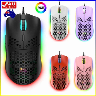 $20.99 • Buy Gaming Mouse Wired Lightweight Ergonomic LED RGB Backlit Gamer Laptop PC PS4 MAC