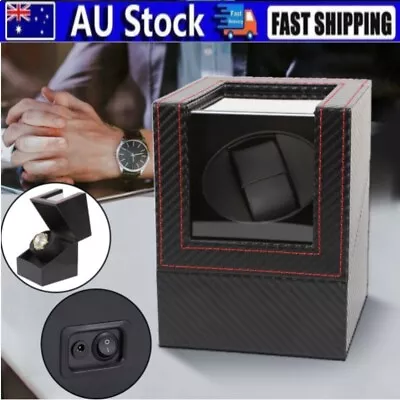 Luxury Automatic Watch Winder Box Single Motor Leather Display Watch Box Case • $29.92