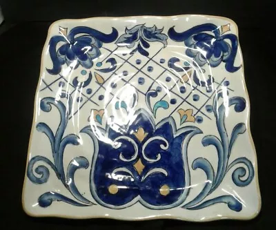 Maxcera Terra Nova Square Serving Platter Plate 11  Hand Painted  • $11.99